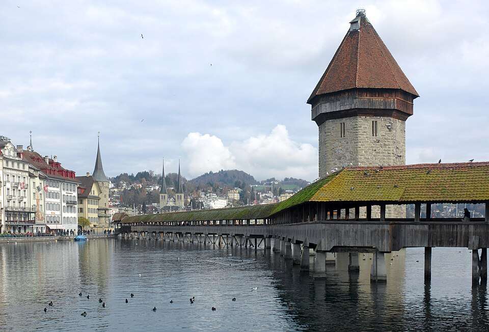 The Kapellbrücke and water tower, Lucerne